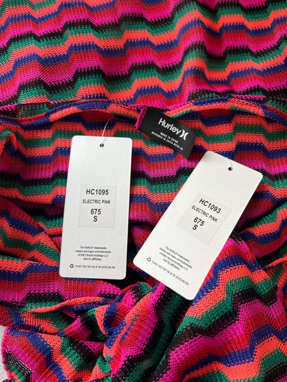 Hurley Zumba Stripe Flounce Tank Top Mesh Wrap Skirt Set Small NWT - Picture 8 of 9